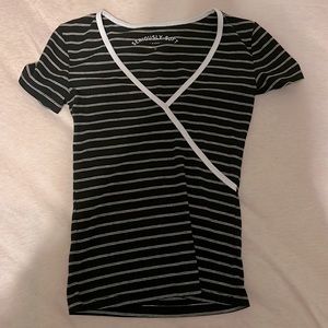 Black and white striped shirt